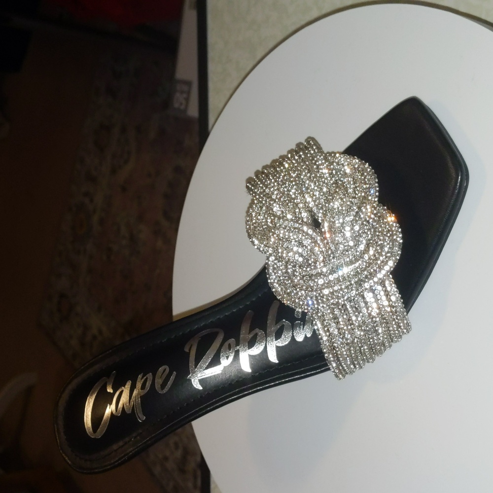 Cape Robbin Sandals with Beautiful Rhinestone Strap